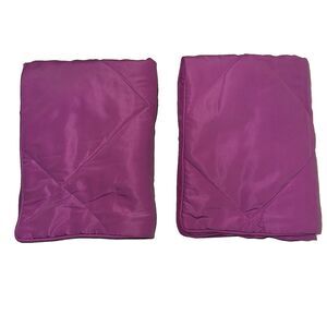 Pottery Barn Kids Pink Cozy Pillow Sham Standard Set Of 2 Diamond Quilted